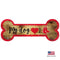 Boston Red Sox Distressed Dog Bone Wooden Sign - National Fur League