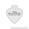 Diva Laser-etched Small Heart Id Tag - National Fur League