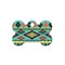 Aztec Multi-color Small Bone Id Tag - National Fur League