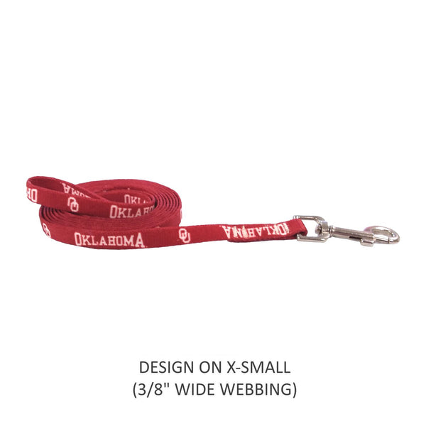 Oklahoma Sooners Pet Nylon Leash