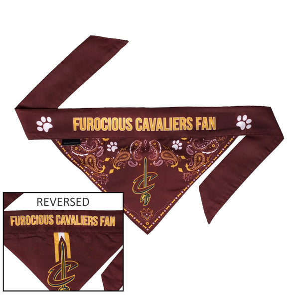 Cleveland Cavaliers Pet Reversible Paisley Bandana