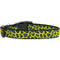 Blue Leopard Print Nylon Ribbon Dog Collar - National Fur League