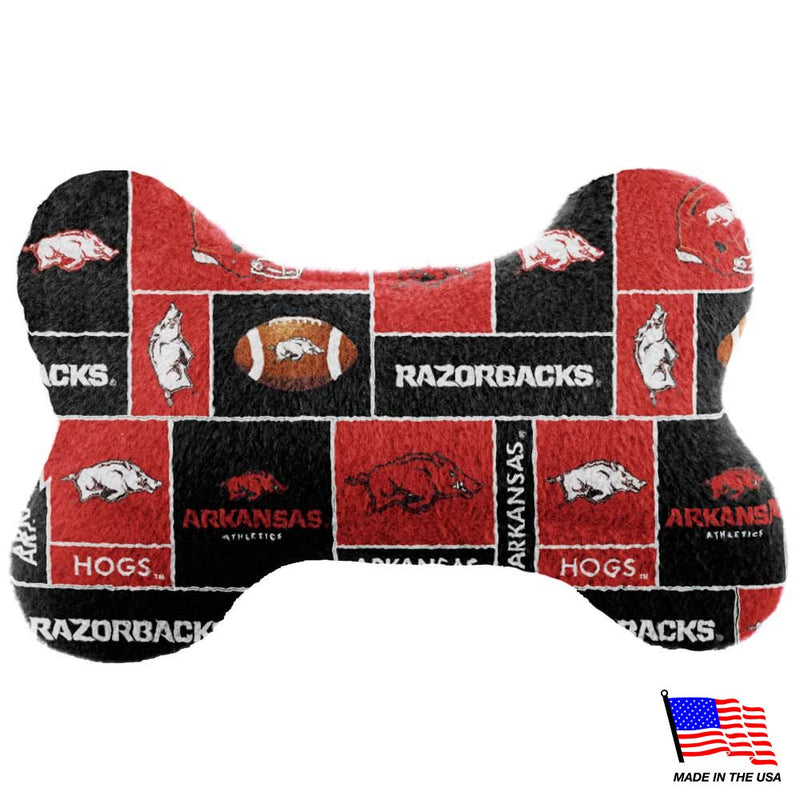 Arkansas Razorbacks Plush Bone Toy - National Fur League