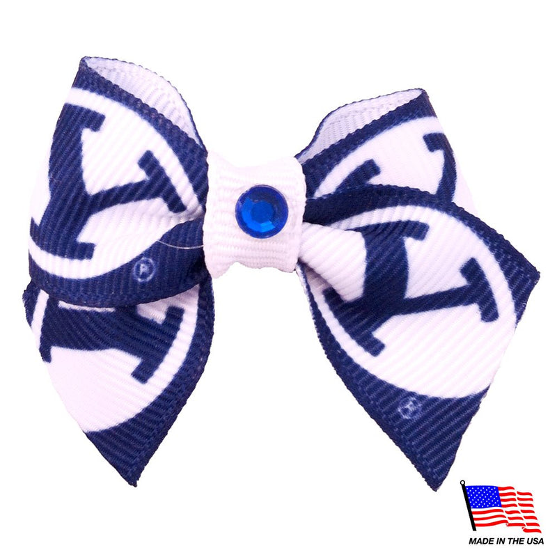 Brigham Young Cougars Pet Hair Bow - National Fur League