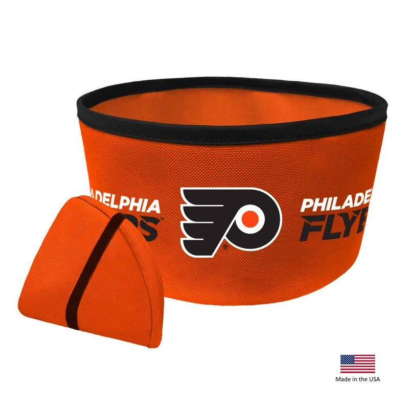 Philadelphia Flyers Collapsible Pet Bowl - National Fur League