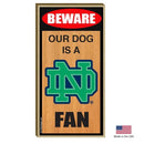 Notre Dame Fighting Irish Wood Sign - National Fur League