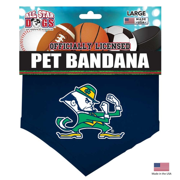 Notre Dame Leprechaun Pet Bandana - National Fur League