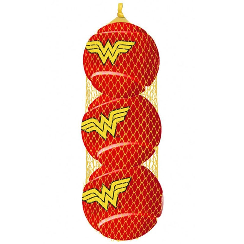 Buckle-down Wonder Woman Pet Squeaky Tennis Ball 3-pack - National Fur League