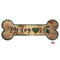 Michigan State Spartans Distressed Dog Bone Wooden Sign - National Fur League
