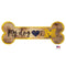 Michigan Wolverines Distressed Dog Bone Wooden Sign - National Fur League