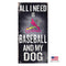 St. Louis Cardinals Distressed Baseball And My Dog Sign - National Fur League