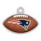 New England Patriots Football Id Tag