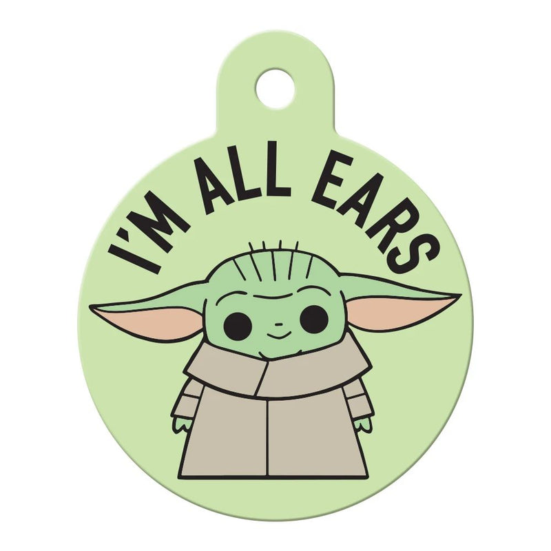 Star Wars The Mandalorian The Child All Ears Large Circle Id Tag