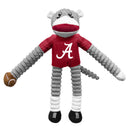 Alabama Crimson Tide Sock Monkey Pet Toy - National Fur League
