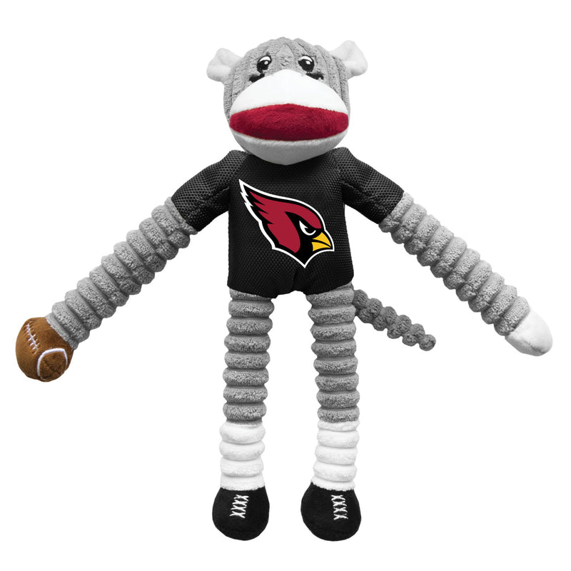 Arizona Cardinals Sock Monkey Pet Toy - National Fur League