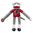 Atlanta Falcons Sock Monkey Pet Toy - National Fur League