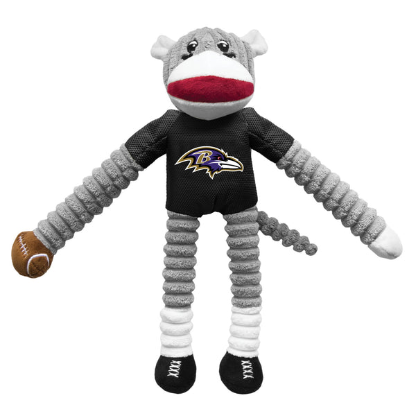 Baltimore Ravens Sock Monkey Pet Toy - National Fur League