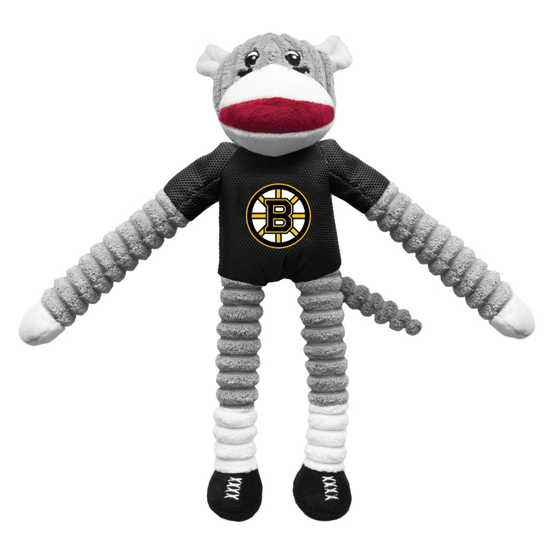 Boston Bruins Sock Monkey Pet Toy - National Fur League