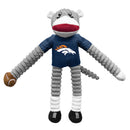 Denver Broncos Sock Monkey Pet Toy - National Fur League