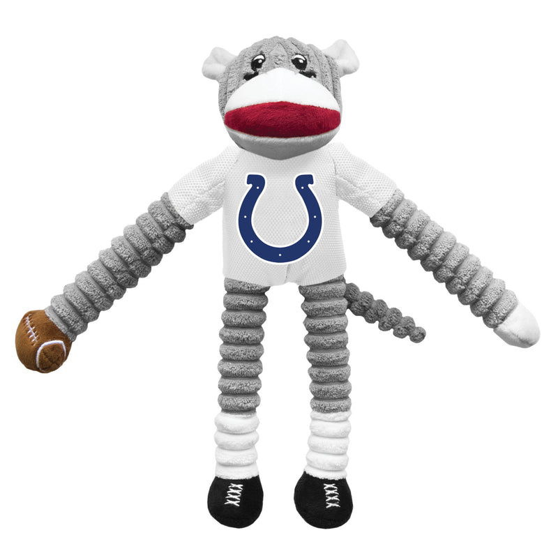 Indianapolis Colts Sock Monkey Pet Toy - National Fur League