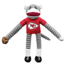 Kansas City Chiefs Sock Monkey Pet Toy - National Fur League