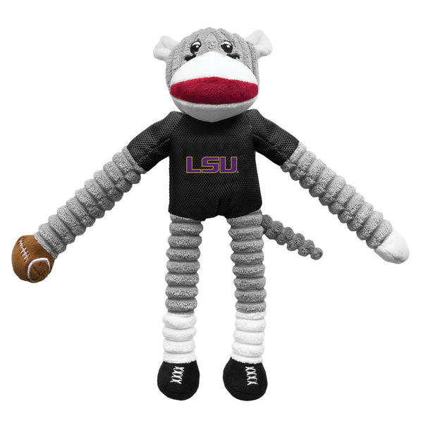 Lsu Tigers Sock Monkey Pet Toy - National Fur League