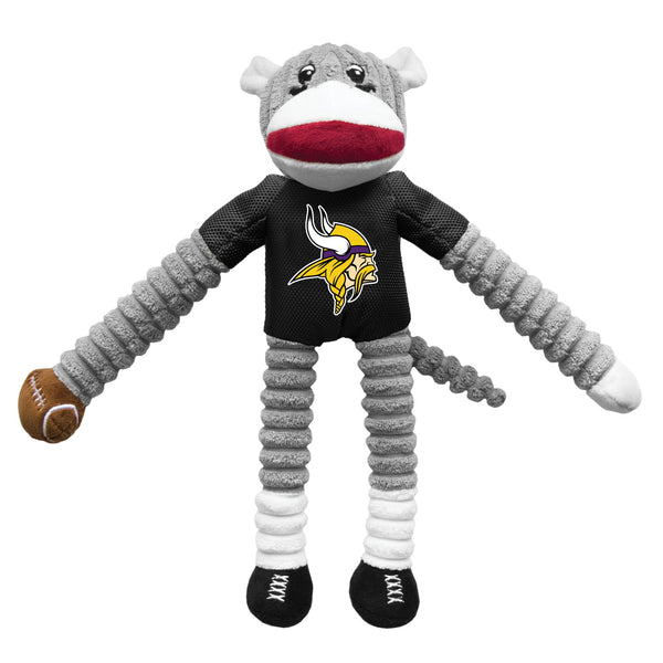 Minnesota Vikings Sock Monkey Pet Toy - National Fur League