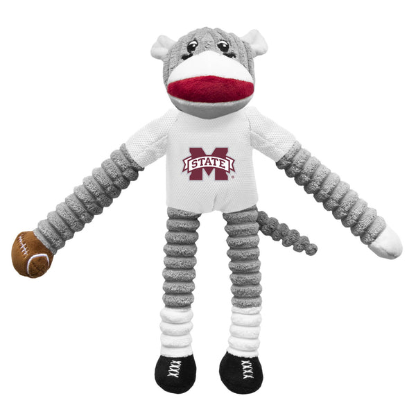 Mississippi State Bulldogs Sock Monkey Pet Toy - National Fur League