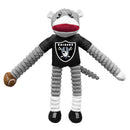 Las Vegas Raiders Sock Monkey Pet Toy - National Fur League
