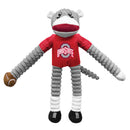 Ohio State Buckeyes Sock Monkey Pet Toy