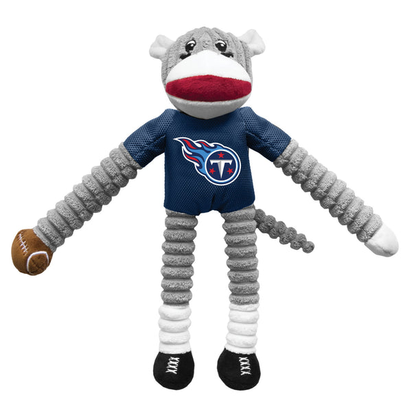Tennessee Titans Sock Monkey Pet Toy - National Fur League