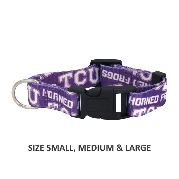 Tcu Horned Frogs Pet Nylon Collar - National Fur League