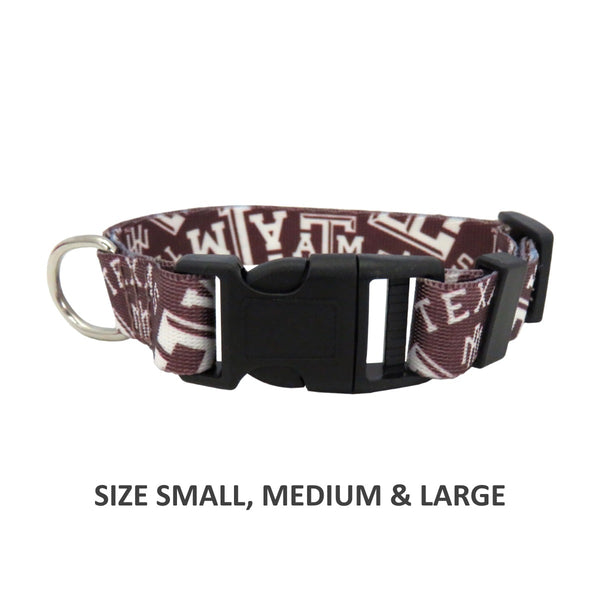 Texas A&m Aggies Pet Nylon Collar - National Fur League