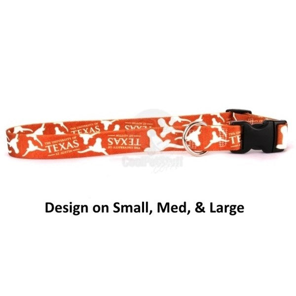 Texas Longhorns Pet Nylon Collar - National Fur League