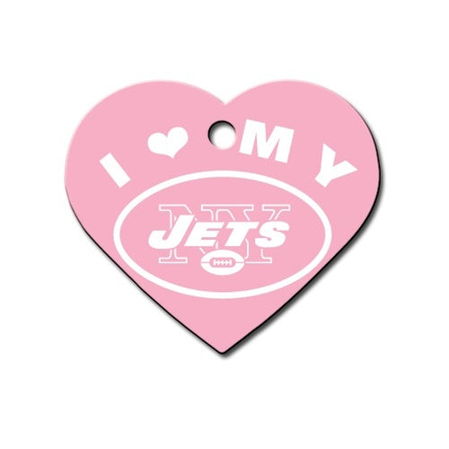 New York Jets Heart Id Tag - National Fur League