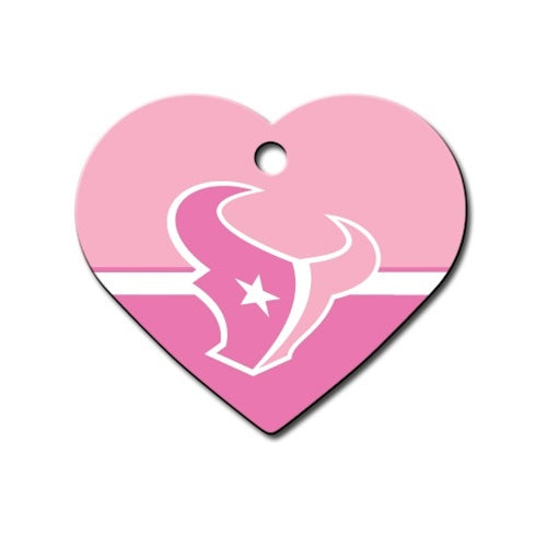 Houston Texans Heart Id Tag - National Fur League