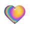Polished Rainbow Heart Id Tag - National Fur League