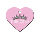 Large Pink Princess Heart Id Tag - National Fur League
