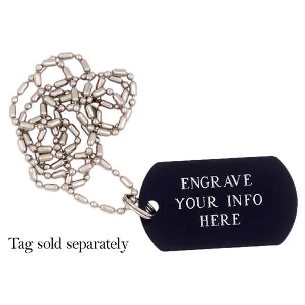 Military Id Tag Chain Necklace - National Fur League