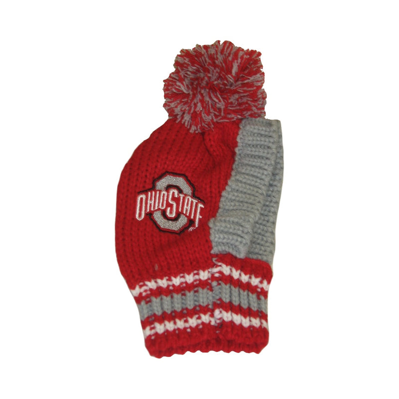 Ohio State Buckeyes Pet Knit Hat - National Fur League