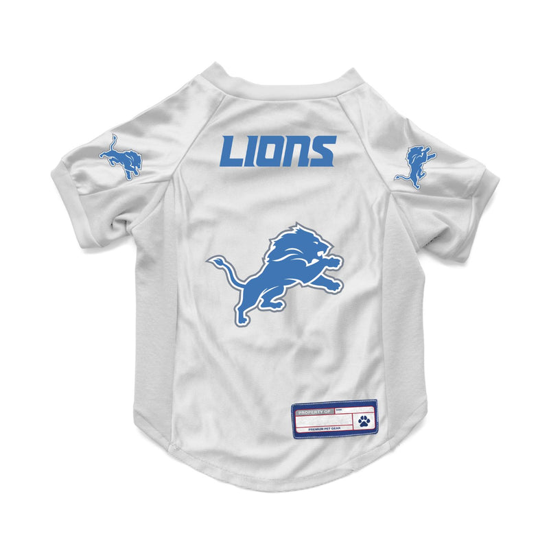 Detroit Lions White Pet Stretch Jersey - National Fur League