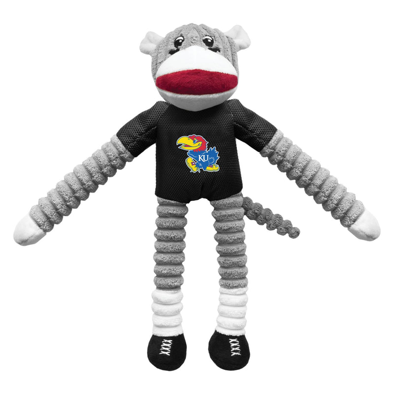 Kansas Jayhawks Sock Monkey Pet Toy - National Fur League