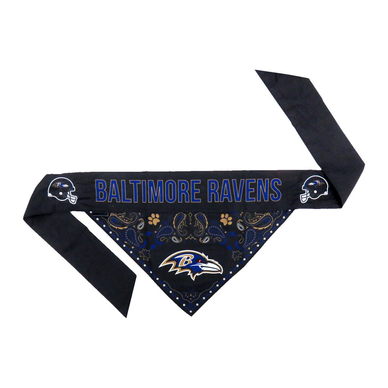 Baltimore Ravens Pet Reversible Paisley Bandana - National Fur League