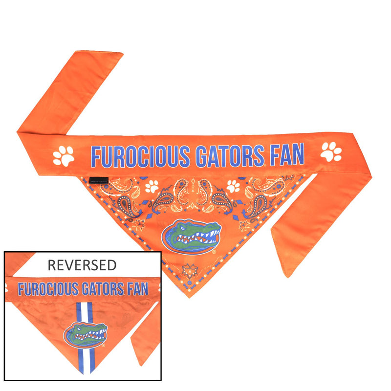 Florida Gators Pet Reversible Paisley Bandana - National Fur League