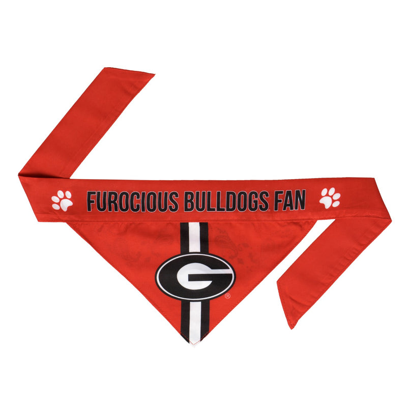 Georgia Bulldogs Pet Reversible Paisley Bandana - National Fur League