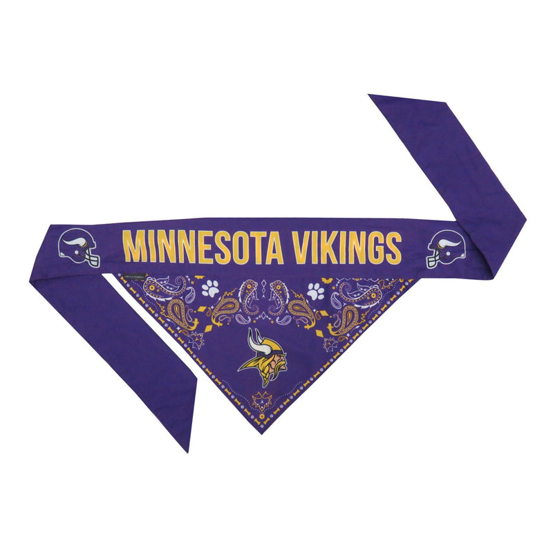 Minnesota Vikings Pet Reversible Paisley Bandana - National Fur League