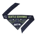 Seattle Seahawks Pet Reversible Paisley Bandana - National Fur League