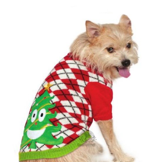 Ugly Sweater Party Christmas Tree Pet Sweater - National Fur League