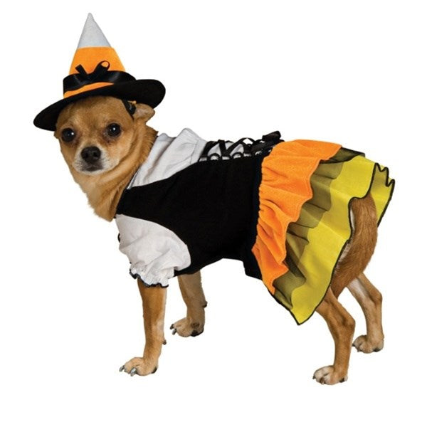 Candy Corn Witch Pet Costume - National Fur League