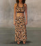 Leopard Hearts Maxi Skirt